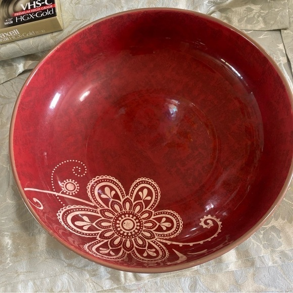 Pier 1 Imports Serving Bowl, Maribeth collection 12” Pasta Fruit Salad Bowl - Picture 3 of 10